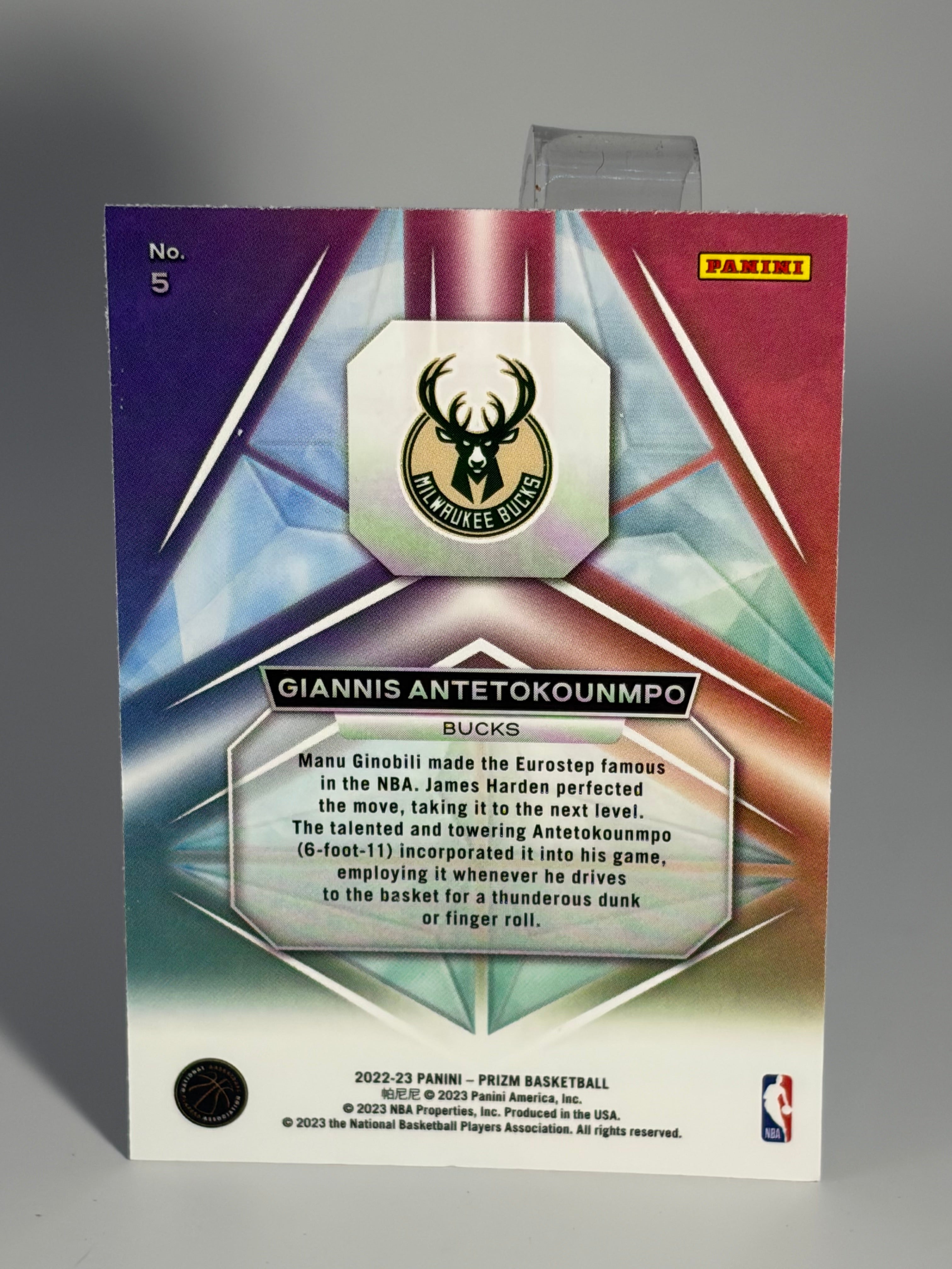 Giannis Antetokounmpo 2023-24 Panini Prizm Prizmatic Insert