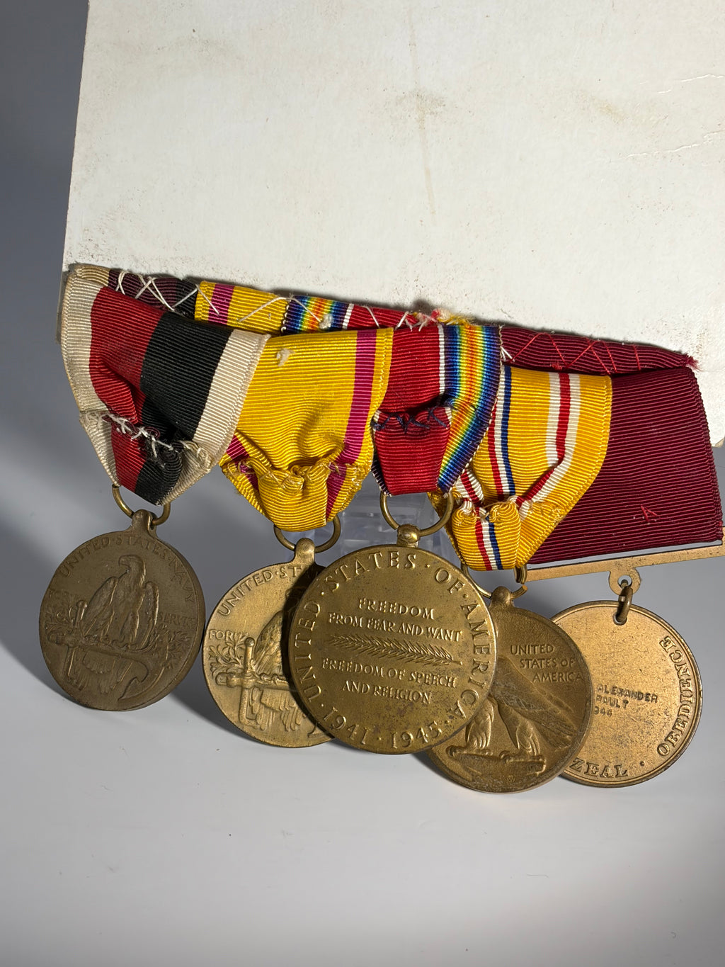 WWII U.S. Marine Corps Medal Group — Pacific Campaign Service Set Robert Alexander Perrault