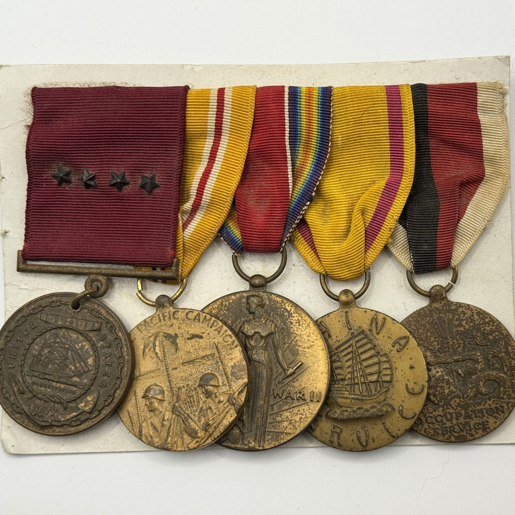 WWII U.S. Marine Corps Medal Group — Pacific Campaign Service Set Robert Alexander Perrault